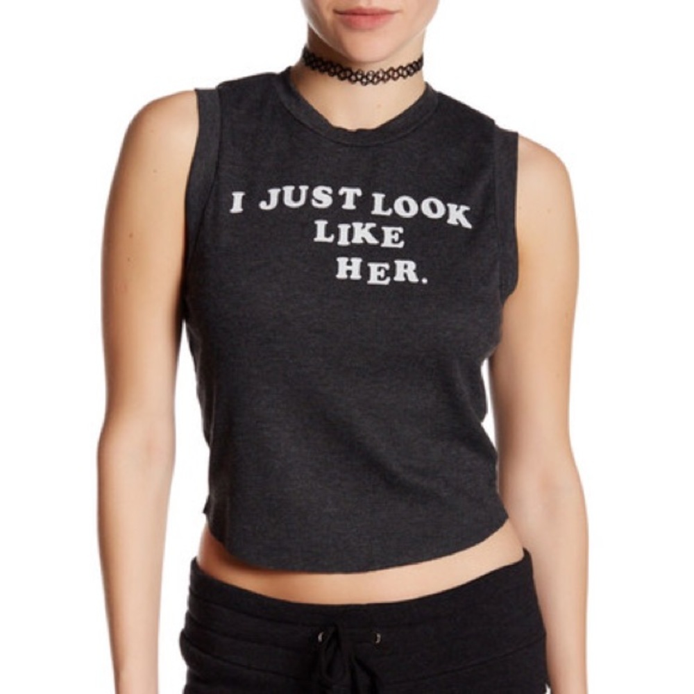 💋NWT💋Wildfox I Just Look Like Her Crop Tank Top